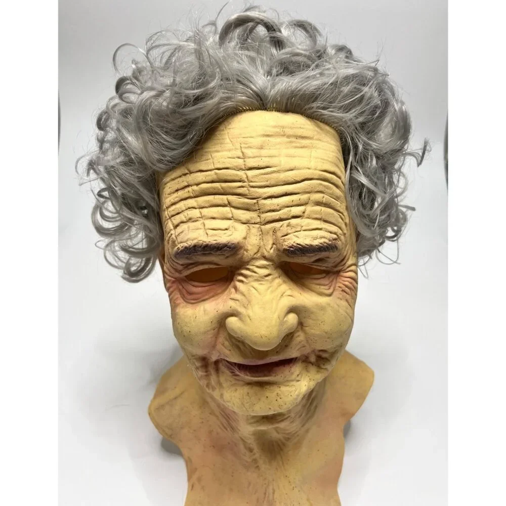 Old Man Latex Mask Halloween Mask Adult Size